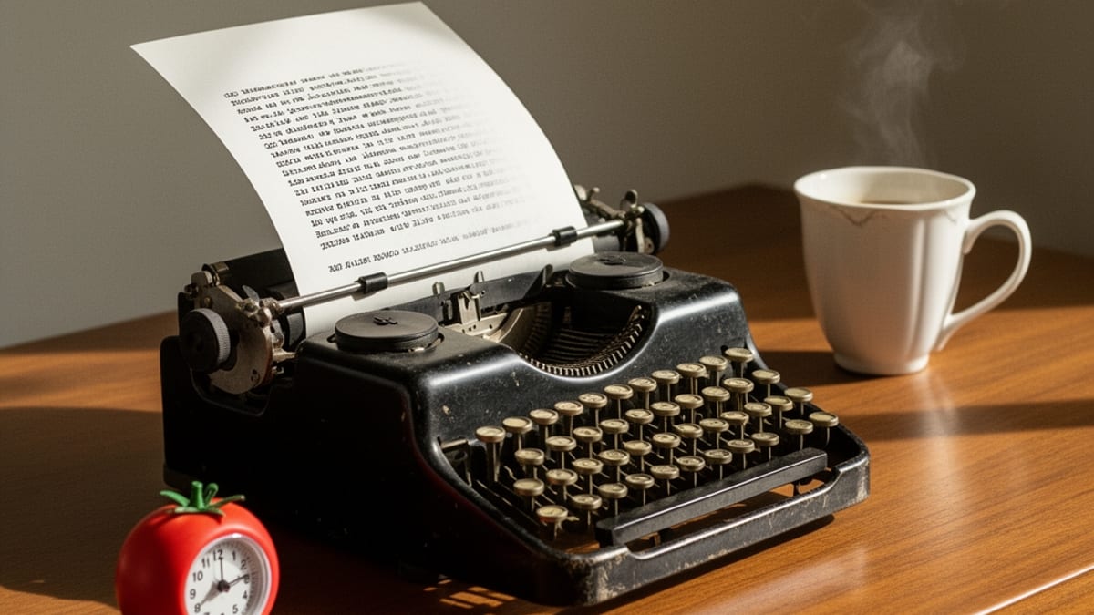 Pomodoro for Writers: How to Beat Blank-Page Paralysis with Timed Sprints
